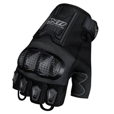 Imagem de Luva Meio Dedo Blackout 2 X11 Moto Motoqueiro Bike Motoboy
