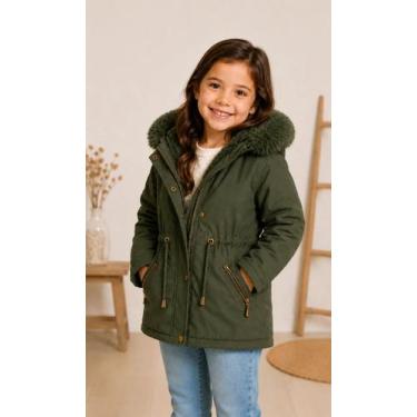 Imagem de Jaqueta Parka Infantil Menina Peluciada Touca Removível 4144 - Sea Sur