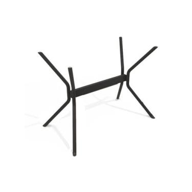 Imagem de Base Mesa de Jantar Loire M031 Aço s/ Tampo Preto - Kappesberg
