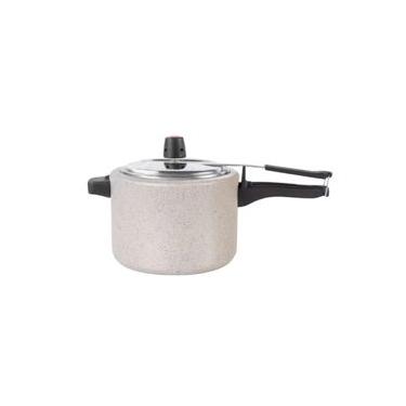 Imagem de Panela De Pressão Ceramic Life Vapt 20 Cm 4,5 L Em Alumínio E Revestimento Cerâmico Antiaderente Vanilla Brinox