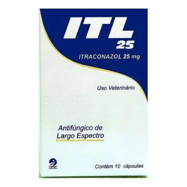 Imagem de Antifúngico Para Cães E Gatos ITL 25 Mg Itraconazol Cepav 10 - Congrat