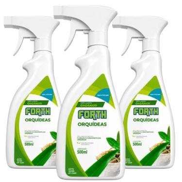 Imagem de Kit 3 Fertilizante Orgânico Manutenção de Orquídeas Auxilia a Floração