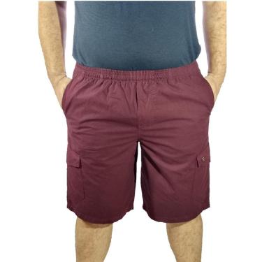 Imagem de Bermuda Sarja Leve California Prime Elástico Vinho-Masculino