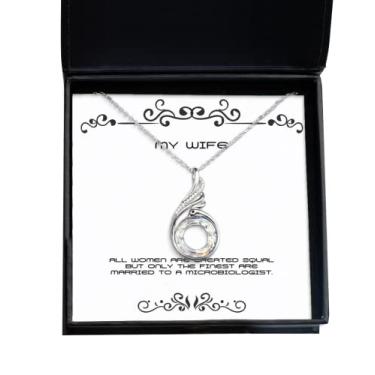 Imagem de SpreadPassion Presentes engraçados para esposa, todas as mulheres são criadas iguais, mas apenas os melhores são casados, mordaça de dia dos namorados, colar de fênix nascendo para esposa