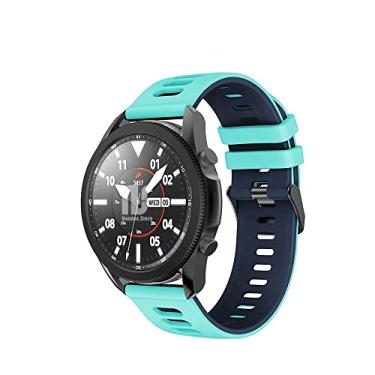 Imagem de Pulseira Sport Nandos-Store compatíveis com Samsung Galaxy Watch 3-41mm ou 45mm - (45mm - Verde com azul)