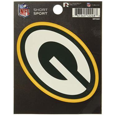 Imagem de Decalque esportivo curto NFL Football Green Bay Packers 9,5 cm x 12 cm logotipo da equipe recortado decalque esportivo curto