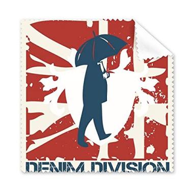 Imagem de Pano de limpeza de rua vermelho azul com estampa de guarda-chuva grafite 5 peças