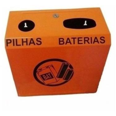 Imagem de Lixeira Coletor Para Descarte De Pilhas E Baterias