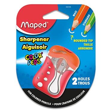 Imagem de Apontador de lápis colorido com 2 furos Maped Color'Peps, cores sortidas (043149)