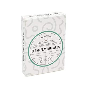 Imagem de Stellar Factory Cartas de baralho em branco premium – design de jogo, prototipagem e cartões didáticos