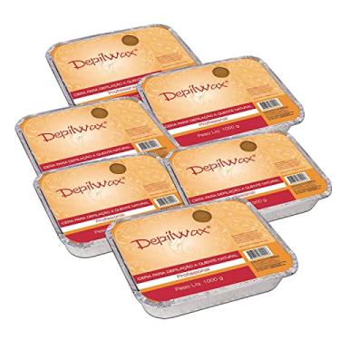 Imagem de Kit Depilação 6 Ceras Barra Natural (Mel) 1 Kg Depilwax