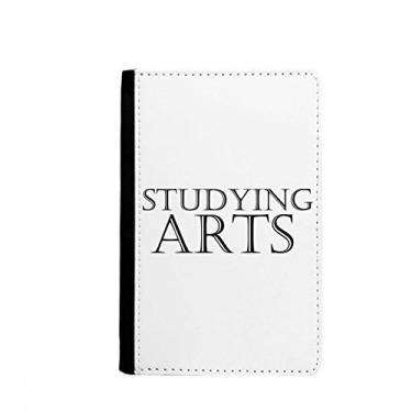 Imagem de Porta-passaporte com frase curta para estudar artes notecase burse capa carteira porta-cartão, Multicolor