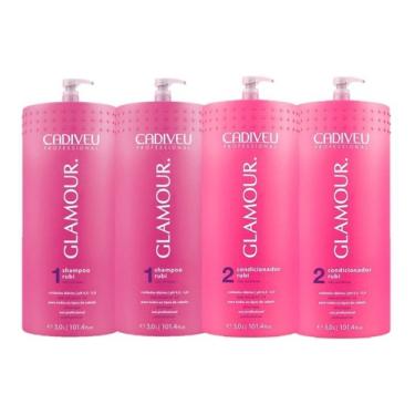 Imagem de 2 Kits Cadiveu Glamour Shampoo 3lt E Condicionador 3lt  