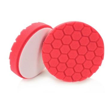 Imagem de Chemical Guys BUFX_107_HEX6 Bloco de acabamento Hex-Logic ultra leve, vermelho (16,5 cm serve para placa de suporte de 15 cm)