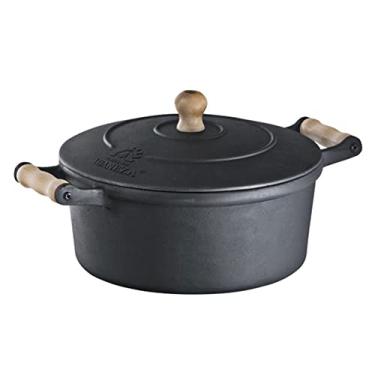 Imagem de Caçarola C/Cabo de Madeira NR 20 C/Tampa de Ferro Libaneza