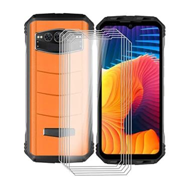 Imagem de HGJTF Película protetora de tela para Doogee V30 (6,58 polegadas), [5 unidades] alta transparente [dureza 9H] [antiarranhões] [sem bolhas] película protetora de tela de vidro temperado para Doogee V30