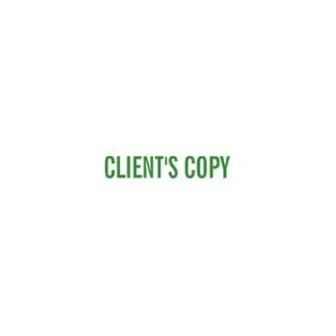 Imagem de Carimbo autotintado da Cópia dos clientes – tinta verde