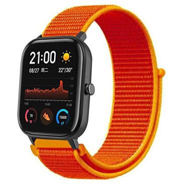 Imagem de Pulseira compatível com Huami Amazfit GTS (BIP 2 geração) (Laranja Nylon)