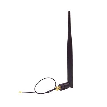 Imagem de Btuty 2.4 G 5dBi Antena Wi-fi Antena w/RP-SMA Macho Conector & 21 cm Adaptador SMA Cabo Compatible with Adaptador de Roteador Sem Fio WiFi STB Piscina