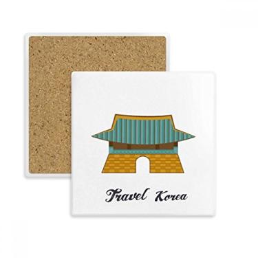 Imagem de Coreia do Sul Gwanghwamun Portão Quadrado Porta-copos Porta-copos Pedra de isolamento