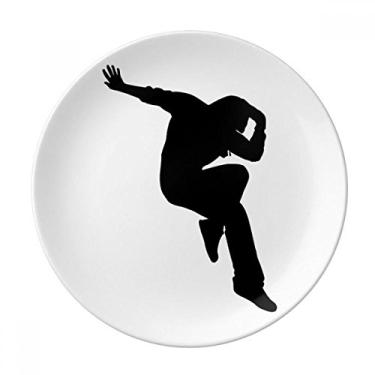 Imagem de Hip Pop Jumping Performance Dancer Prato Decorativo de Porcelana Salver Prato de Jantar