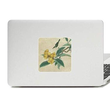 Imagem de Loquat Adesivo de vinil para laptop com imagem de pena bordada com pintura chinesa para decoração de PC