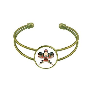 Imagem de Bracelete retrô com padrão de cultura chinesa de pipa tradicional