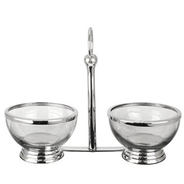 Imagem de Petisqueira com 2 Bowls L'Hermitage Multicor Metal