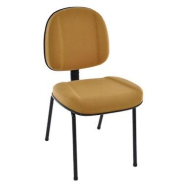 Imagem de Cadeira Gerente Com Base Fixa Pé Palito Linha Classic Amarelo - Design