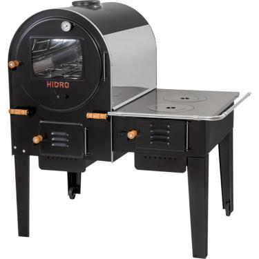 Forno com fogão Hidro Inox Interno FHIFI-MLE Forno com fogão a lenha Hidro Inox Interno FHIFI-MLE