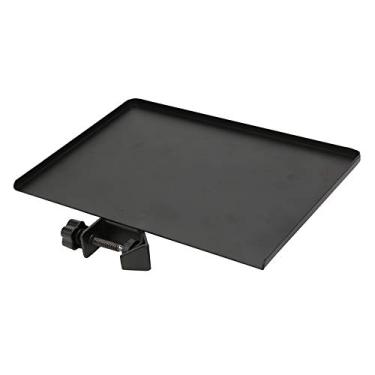 Imagem de Prateleira de pressão, microfones liga preta placa de som bandeja multifuncional metal commodity prateleira móvel suporte transmissão ao vivo acessório equipamento