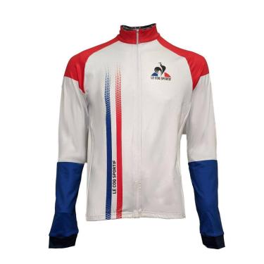 Imagem de Camisa Le Coq FZ Coat Cycling Masculino - Branco e Vermelho