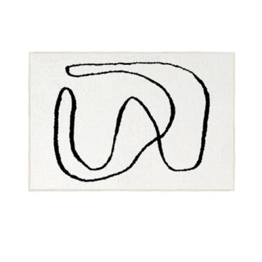 Imagem de Tapete decorativo leve para sala de estar, material de lã, tapetes de grande área, cabeceira de quarto, 12,80x120cm(31,4x47 pol.)