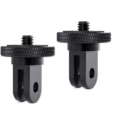 Imagem de VIZEMO Aluminum Camera Tripod Conversion Adapter 1/4-20 Conversion Adapter Metal Camera Mount Adapter for Tripod Compatible with GoPro Action Cameras and Other Standard 1/4 Accessories (3 PCS)