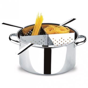 Imagem de Espagueteira 4 Divisões Savoy 31 X 16,5 Cm 10 Litros Brinox