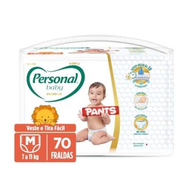 Imagem de Personal Fralda Baby Premium Pants M, 70 Unidades