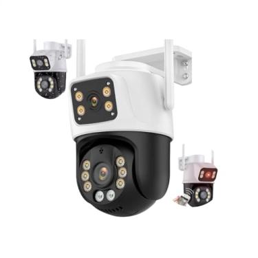 Imagem de Camera Segurança Externa WI-Fi Lente Dupla Sensor de Movimento Rastreamento Zoom A28b