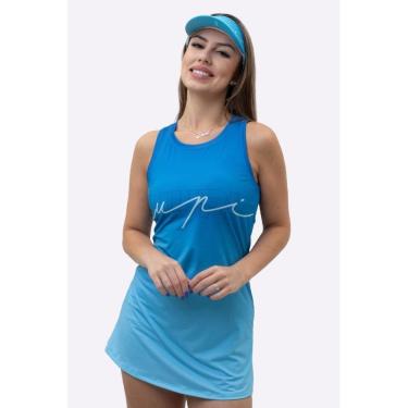 Imagem de Vestido Beach Tennis Com Shorts Poliéster HUPI Colors Azul