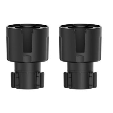 Imagem de Pacote com 2 expansores de copo de carro com base ajustável, compatível com frascos Hydro 32/1,134 g, compatível com Yeti Ramblers 20/26/850.5 g, outras garrafas de 8,6 a 9,7 cm (preto)