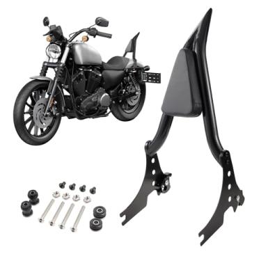 Imagem de Encosto traseiro de passageiro Sissy Bar destacável para Harley Sportster XL883 XL1200 2004-2022, para Sportster 883, Sportster 1200, Seventy Two, Forty Eight, Iron 883, Iron 1200 (preto)