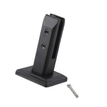 Imagem de Bothyi Grampo de vidro de aço inoxidável para cerca de piscina, espigão quadrado de 10-13 mm de espessura, grampo de corrimão de vidro, espigões de vidro, Preto