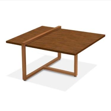 Imagem de Mesa Centro Estilo Industrial Berlin Decorativa Moderna - KLM Móveis, 