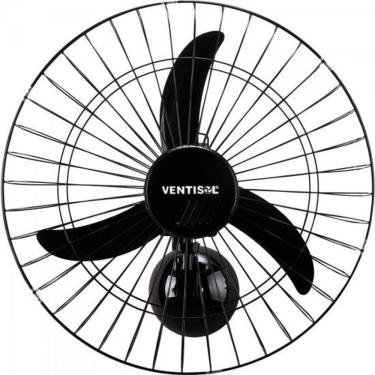 Imagem de Ventilador de Parede Ventisol Oscilante 60cm Aço Preto Bivolt [F002]