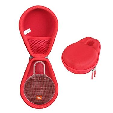 Imagem de Hermitshell Estojo de viagem compatível com alto-falante Bluetooth JBL Clip 3 portátil à prova d'água sem fio (vermelho)