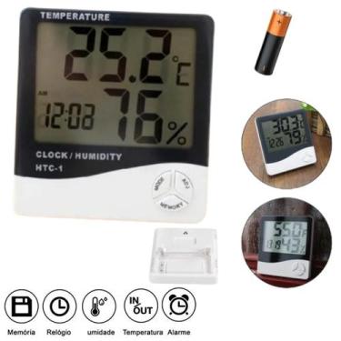 Imagem de Termo Higrômetro Sensor Mede Temperatura Interna/externa - AL
