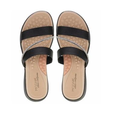 Imagem de Tamanco Feminino Ortopédico Massageador Modare - Preto, Preto, 36