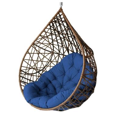 Imagem de Cadeira Balanço Ninho Suspenso Gota Tramado com Almofada Impermeável