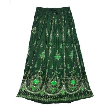 Imagem de Saia Indiana Longa Boho Cigana Estampada P M G E GG - Neha, P