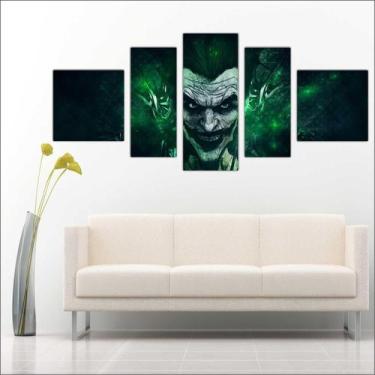 Imagem de Quadro Decorativo Batman Coringa Salas Quartos Super Heróis 5 Peças TT