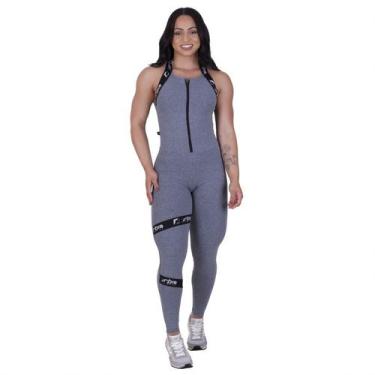 Imagem de Macacão Fitness Feminino Poliamida com Zíper Frontal e Elástico Person